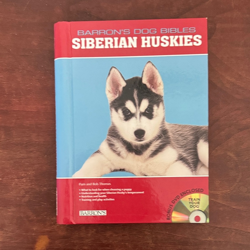 Barron's Siberian Huskies Dog Bible - Red and Blue